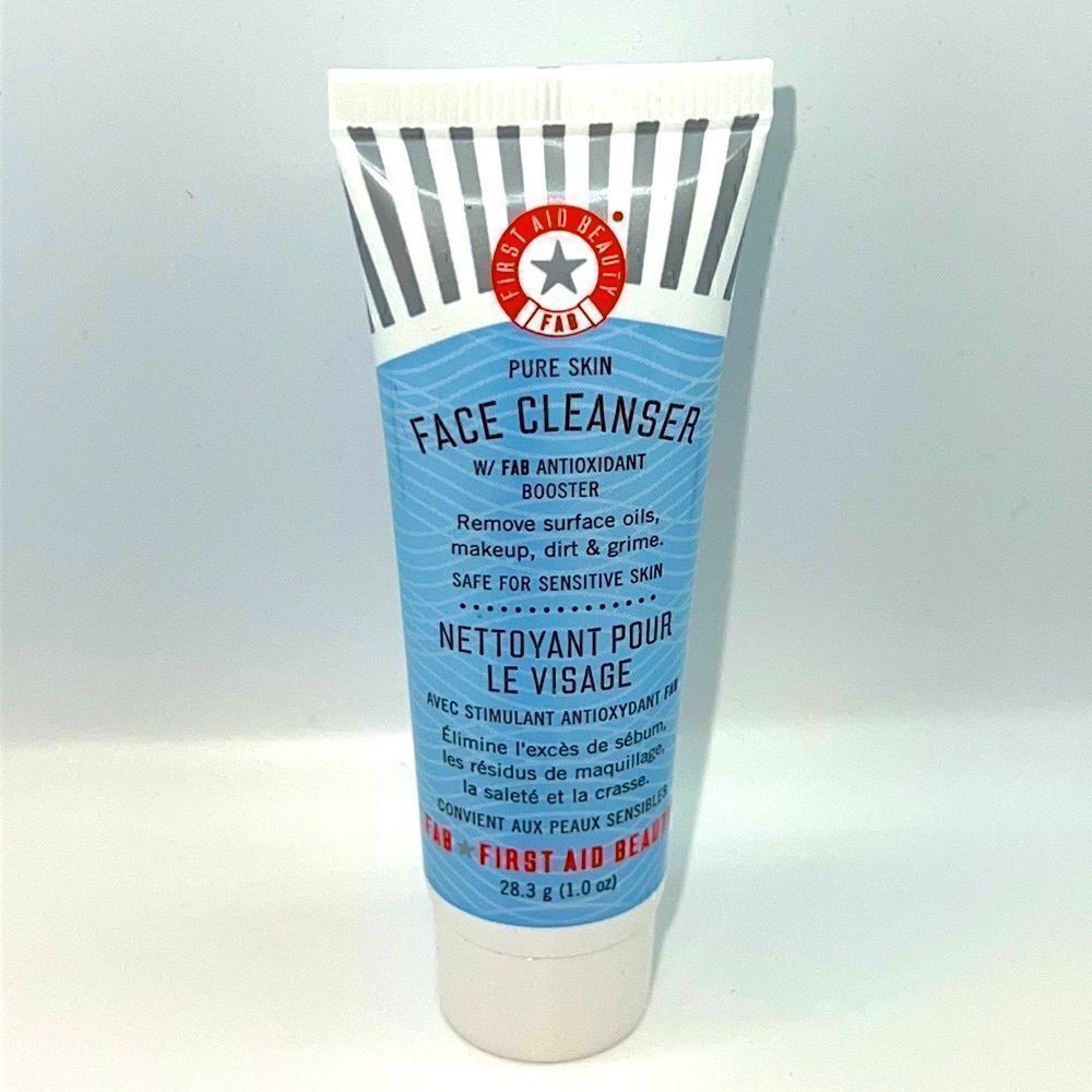 $5🌟 First Aid Beauty Pure Skin Face Cleanser with FAB Antioxidant Booster